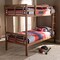 Baxton Studio Liam Walnut Brown Finished Wood Twin Size Bunk Bed 157-9634 - alternate 4